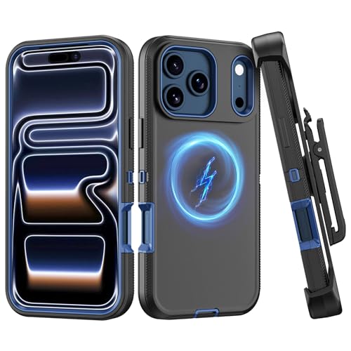 Coque Phone Pro antichoc premium avec anneau magnétique et clip ceinture