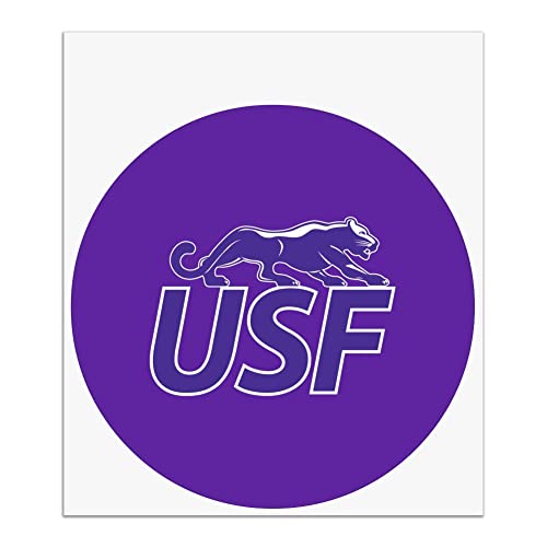 University of Sioux Falls Primary Logo Automotive Car Window Locker Circle Bumper Sticker