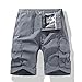 Muscularfit Mens Shorts Size 40 Men Shorts Cotton Drawstring Elastic Waist Cargo Shorts Multi Pockets Casual Work Utility Shorts Outdoor Fashion Linen Shorts for Women High Waisted Gray XL