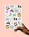 xo, Fetti Pirate Crew Temporary Tattoos - 48 Gold Foil Pcs | Birthday Accessory, Girl Treasure Hunt Decorations, Kids Ahoy Party Favor, Cute Pink Activity