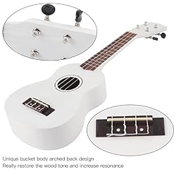 Ukulélé en bois, taille standard, son mélodieux, opération facile, ukulélé portable souple avec accordeur pour la… - Les Beatles, Paul McCartney, John Lennon, RIngo Starr, George Harrison Ukulélé en bois, taille standard, son mélodieux, opération facile, ukulélé portable souple avec accordeur pour la… – Image 4