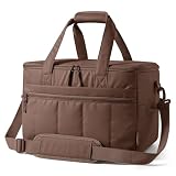 TOURIT Borsa termica per 45 lattine, borsa da picnic isolata, morbida, grande, pieghevole, borsa termica per il trasporto di alimenti, 32 l