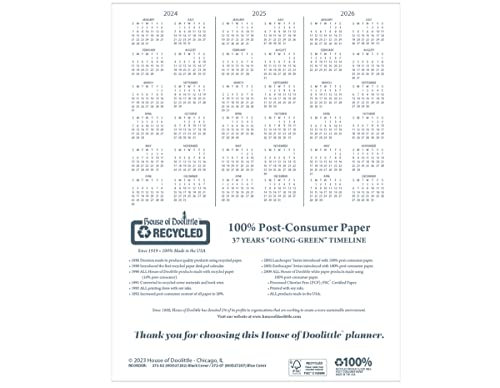 House Of Doolittle 2023-2024 Professional Weekly Planner, Academic, Black, 8.5 X 11 Inches, August - July (Hod257202-24) #TOP27
