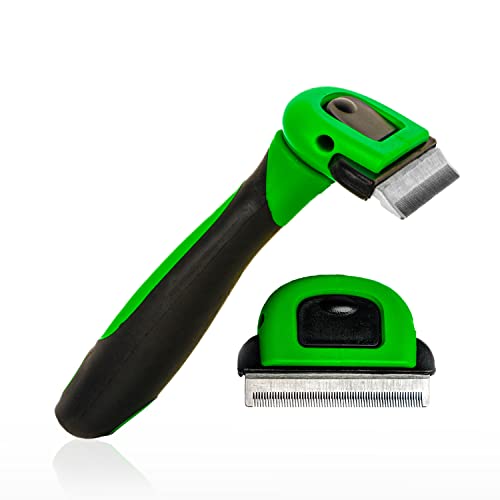 FinoPet Hundebürste Mittelgroße Hunde - Unterfellbürste Hunde, Effiziente Fellbürste Hund Unterwolle - Praktische Unterwolle Bürste Hund Kurzhaar, Leicht zu reinigen, Ergonomisch, Rutschfest (Größe M)