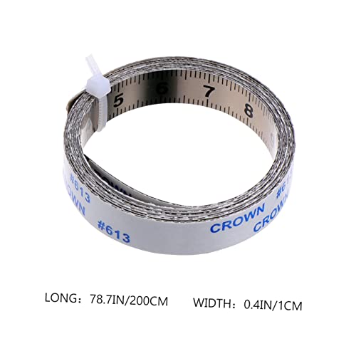 iplusmile 3Pcs Régua Fita Folha Plana Adesivos Mecânicos Régua Pegajosa Fita Métrica Canhota Fita Mé