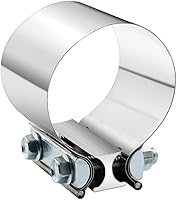 Vista 9 de 2.75" 2 3/4 Pulgadas Abrazadera de Escape Junta de Extremo Manga de Abrazadera de Banda Manguito Acoplador de Acero Inoxidable de 2 3/4 Pulgadas