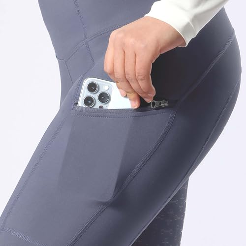 Harrison Howard Women'S Full Seat Silicon Grip Equestrian Breeches Horse Riding Tights High Waisted Leggings For Women Blue Large thumb #5