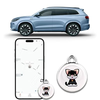 Smart GPS Tracker for Dogs|mini Easy to use Cat GPS Tracker|Waterproof and Drop-Proof|Real-time Positioning Smart Alarm pet Tracker|Extra Long Battery Life of 365 Day|No Subscription (GF11)