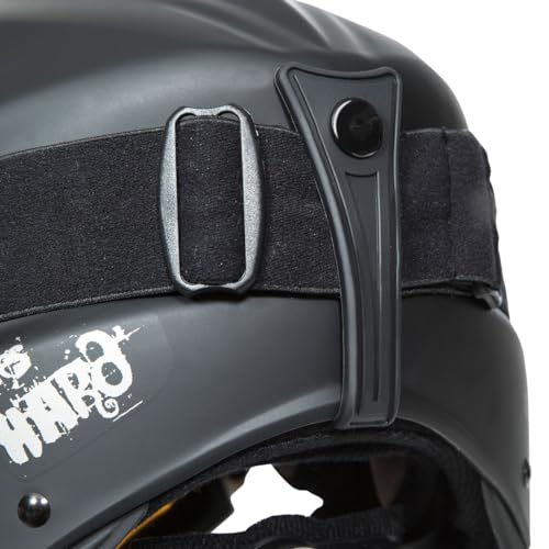 Trespass Unisex Ski Helmet Skyhigh - White/Black/Brown, Goggle Retainer, Removable Ear Pads, Quick Release Buckle, CE EN1077, Adjustable Fit, M/L, Lightweight ABS/EPS - Image 7