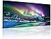 Ruishi Aurora Borealis Canvas Wall Art Northern Lights Prints Painting Artwork for Living Kids Room Bedroom Office Wall Decoration Scenery Framed Picture Decor Panel Ready to Hang (20x40inx1)