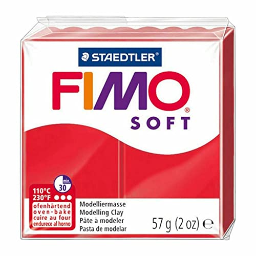 Fimo Soft and Effect Polymer Oven Modelling Clay, 57g, Set of 6 Colours, Christmas Tones, Christmas colours, black, white - Image 4