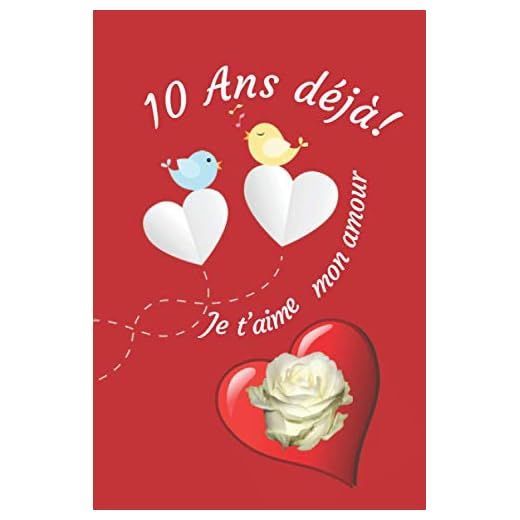 10 ans déjà: Ce livre est un questionnaire avec quelques jeux amusants. Une idée cadeau originale à offrir pour un anniversaire de mariage / rencontre ... Un souvenir durable d’une relation amoureuse.