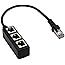 RJ45 Ethernet Splitter Cable, vienon RJ45 Y Splitter Adapter 1 to 3 Port Ethernet Switch Adapter Cable for CAT 5 / CAT 6 LAN 