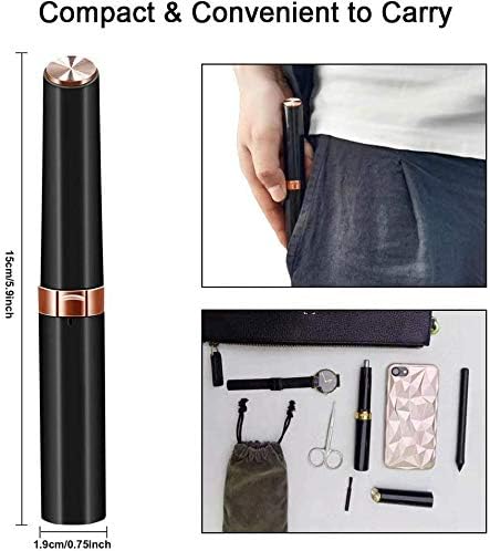 Miniatura 2 de Recortadora de pelo para recortar el vello de la nariz y las orejas, todo en uno, para mujeres y hombres, funciona con pilas, cabezal de acero