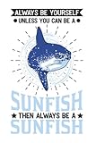 Mondfisch Tagesplaner: Mondfisch Geschenk Mola Mola Sunfish / Kalender 2023 & 2024 / Wochenplaner Tagesplaner Planer / Planungsbuch To-Do-Liste / 6x9 Zoll / 100 ausfüllbare Seiten