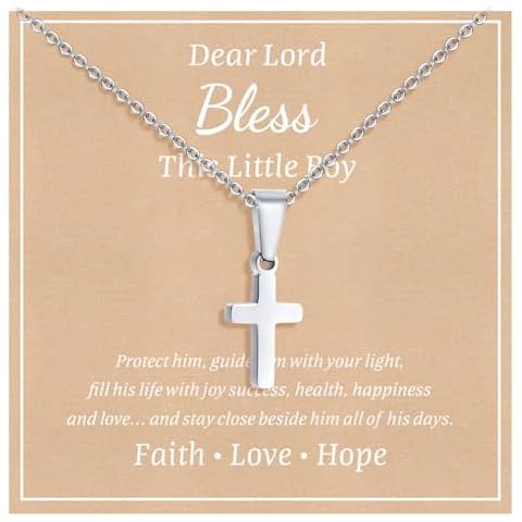 MEALGUET Stainless Steel Cross Necklace Cover
