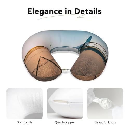 Almohada de Viaje de Espuma Memory Suave Negra miniatura 4