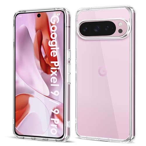 Filoto Klar Hülle für Google Pixel Serie, Anti-Vergilbung, Dünne Flexible TPU Silikon Handyhülle, Kratzfest, Stoßfest, Fingerabdruckresistent, Transparentes Case