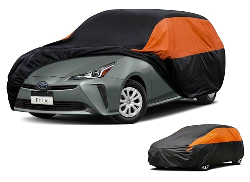 Image of GUNHYI Toyota Car Cover Custom Fit Toyota Prius Prime Waterproof All Weather for Automobiles, Lightweight Full Exterior Cover Outdoor Sun UV Rain Dust Snow Wind Protection.