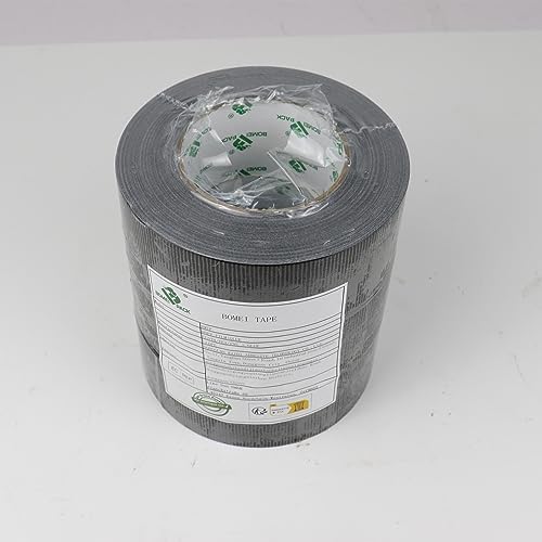 Foto von BOMEI PACK Mehrzweck Panzertape Schwarz, Reparaturband 50 mm x 50 m, 6 Rollen