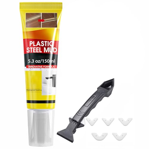 XIRUJNFD Multifunctional Waterproof White Caulk with Scraper (5.3 oz)