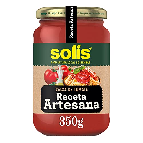 SOLÍS Tomate Frito Receta Artesana Frasco Cristal - Sin Gluten - 350g