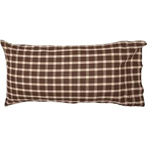 VHC Brands Rory Plaid Cotton Rustic Bedding King Pillow Case Set of 2, Case-21x40, Grey VHC Brands Rory Plaid Cotton Rustic Bedding King Pillow Case Set of 2 Case 21×40 Grey