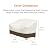 Amazon Basics 2 Seater Outdoor Couch Cover, Patio Furniture Cover, Waterproof, Anti-UV, Durable, Beige/Tan