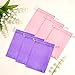 Vin Beauty 6 Pcs Wig Bag Wig Storage Bags with Satin Drawstring, Pink Purple Soft Silk Hair Storage Bags for Wigs, Bundles, Hair Extension Supplies, Home and Salon Use