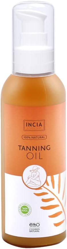 INCIA%100 Doğal Bronzlaştırıcı Yağ Organik Avokado Yağı Yoğun Bronzlaştırıcı Kakao Havuç Susam 150 ml