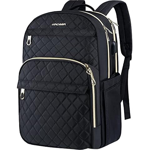 KROSER Stylish Laptop Backpack with USB Port Cover