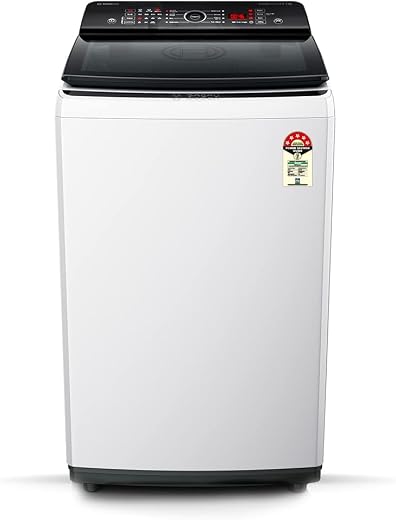 Bosch 7 kg 5 Star Fully-Automatic Top Loading Washing Machine (WOE701W0I, ‎White, Expert Care)