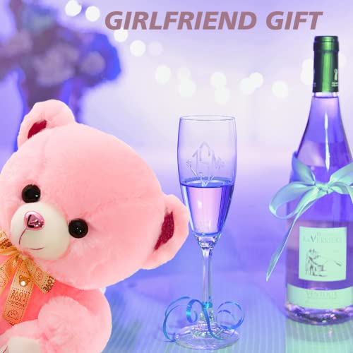 Vyusit Teddy Bear Stuffed Animals, Cute Plush Toys With Footprints Bow-Knot, 20 Inch Soft Small Cuddly Stuffed Plush Teddy Bear #TOP5