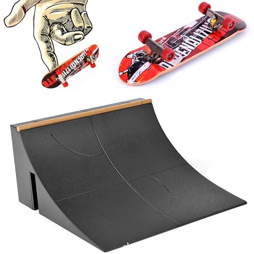 Gxdamxz Finger Skateboard, Fingerboard & Treppe Rampe, Mini Fingerskateboard Set, Training Requisiten