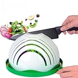 Salad Cutter Bowl, AngLink Salad Chopper Bowl 60 Seconds Salad Maker Family-Sized All in One for Kitchen Fast Fruit Vegetable Salad Slicer
