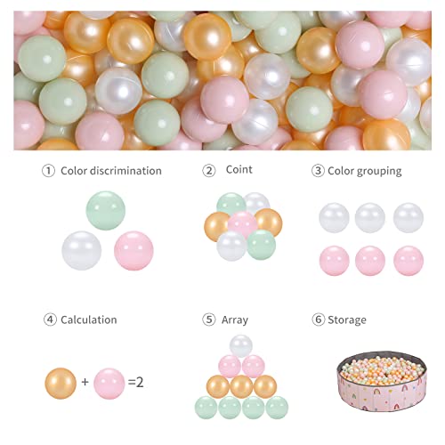 image for GOGOSO Ball Pits Balls Toddlers 50 100 200 500 Plastics Shape Ball Non