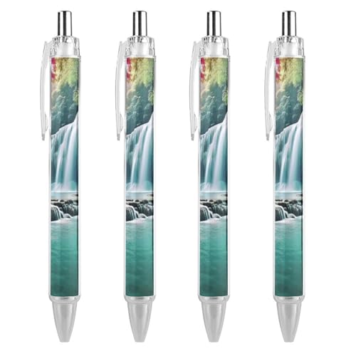 Stylo à bille cascade paysage naturel avec prise en main confortable anti-fatigue