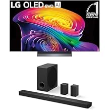 LG 55-Inch Class OLED evo C6 4K Smart TV OLED55C6PUA, 2026 Bundle S90TR 7.1.3-Ch Soundbar, Dolby Atmos, Dolby Vision, Wow Orchestra, WOWCAST, Rear Speakers, Wireless Subwoofer