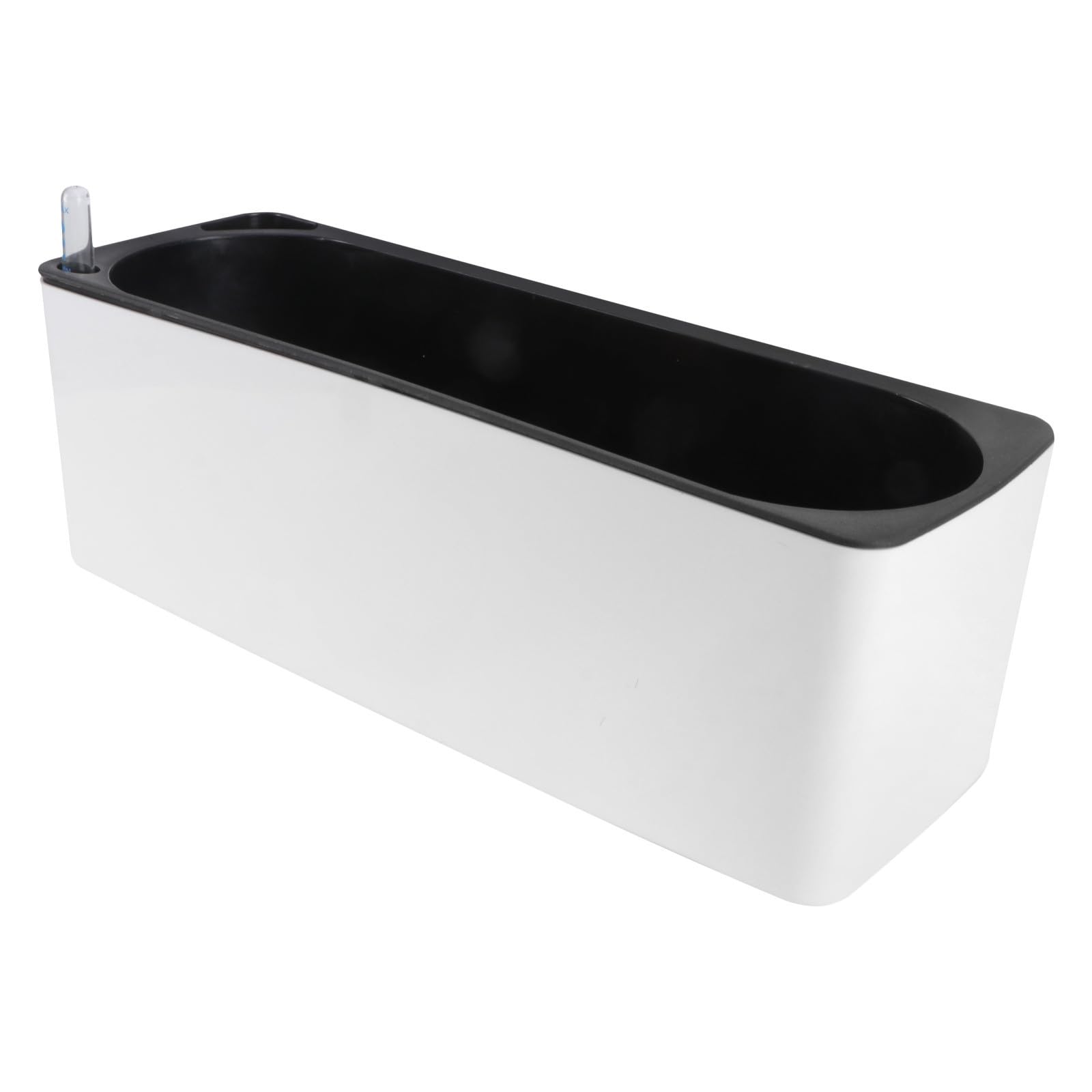 Pot de fleurs rectangulaire auto-arrosant en PP lot de 2
