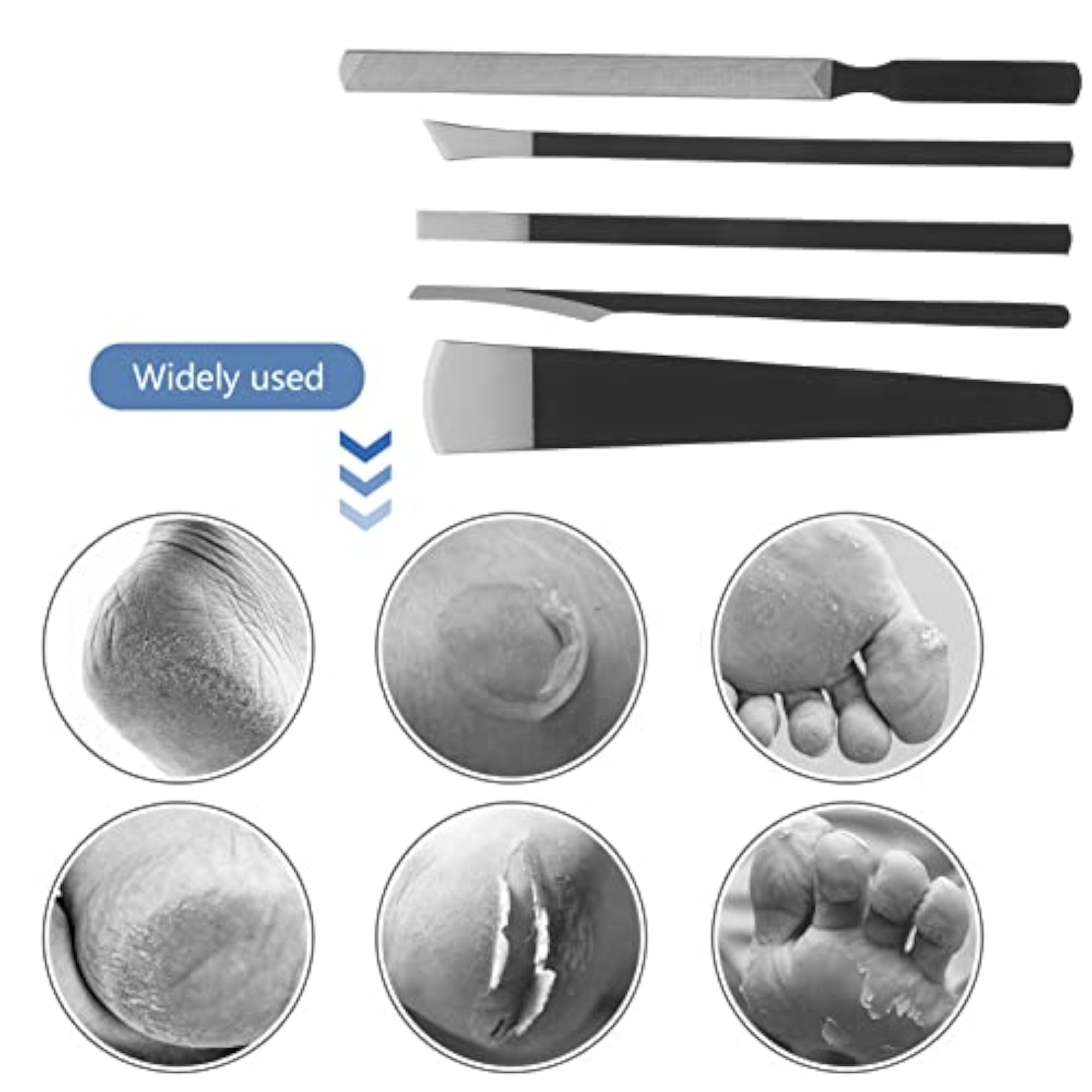 Foot Care Stainless Steel Scrubber Set for Men & Women