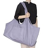 LiiZee Large Yoga Mat Bag Multi-Purpose Gym Bag Yoga Mat Tote Sling Carrier with Side Pocket Fits Mo