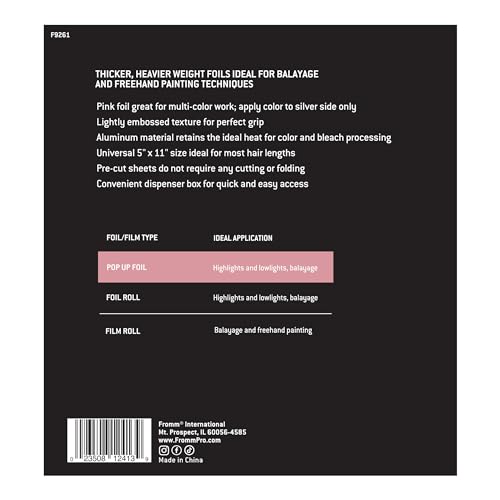 Image of Fromm Color Studio Pink 5X11 Thick Pop Up Foil 500 Pack