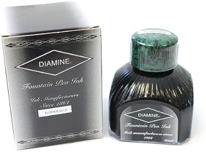 Diamine 80ml Florida Blue fountain pen ink bottle