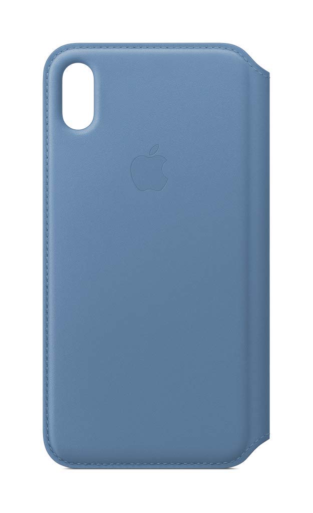 Étui Folio en Cuir Apple pour iPhone XS Max - Couleur Bleuet