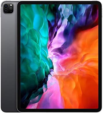 Apple 2020 iPad Pro (12.9-inch, Wi-Fi + Cellular, 256GB) - Silver (4th Generation)