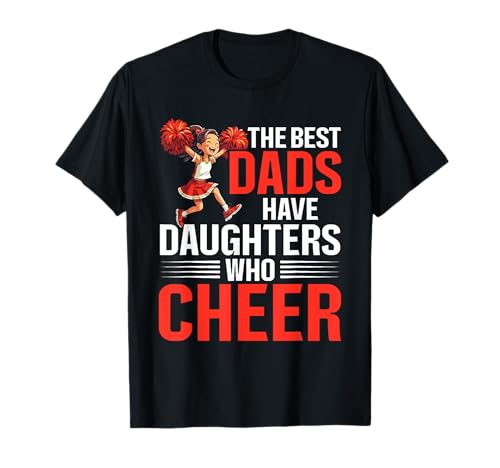 Cheer Dad Cheerleading Día del Padre Camiseta