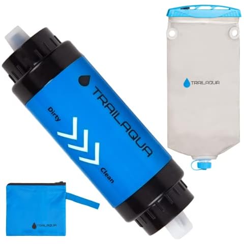 TrailAqua Wasserfilter Outdoor - Entfernt 99,99% Bakterien Filter Cover