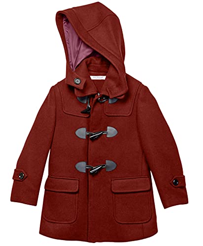 Image of Isaac Mizrahi Boy's 2-20 Solid Wool Toggle Coat with Removable Hood - Colors
