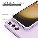Vanjua Case for Samsung Galaxy S23 (Only), Stylish Liquid Silicone Slim Full-Body Protective Cover Compatible with Samsung Galaxy S23 5G 6.1 Inch Phone Case (Violet)