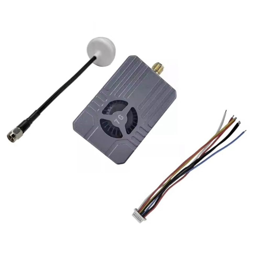 VTX-F12 6G- 7.2G 64-Kanal VRX Videoempfänger 6110-7210 MHz mit Audio VTX-F12 10W Drahtloser Sender